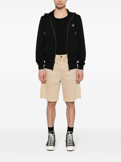 Fred Perry embroidered-logo zip-up jacket outlook