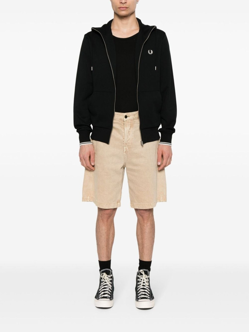 Fred Perry embroidered-logo zip-up jacket outlook