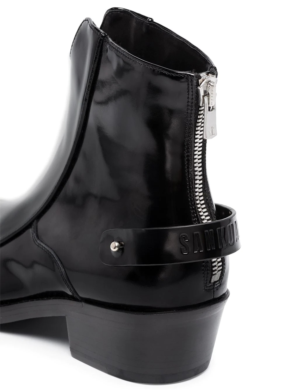 patent western-style boots - 3