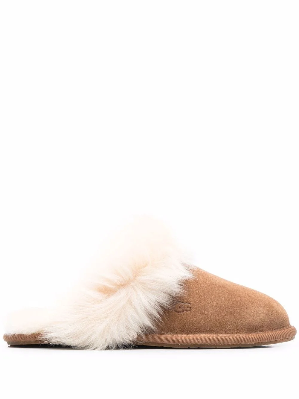 Scuff Sis fur-trimmed slippers - 1