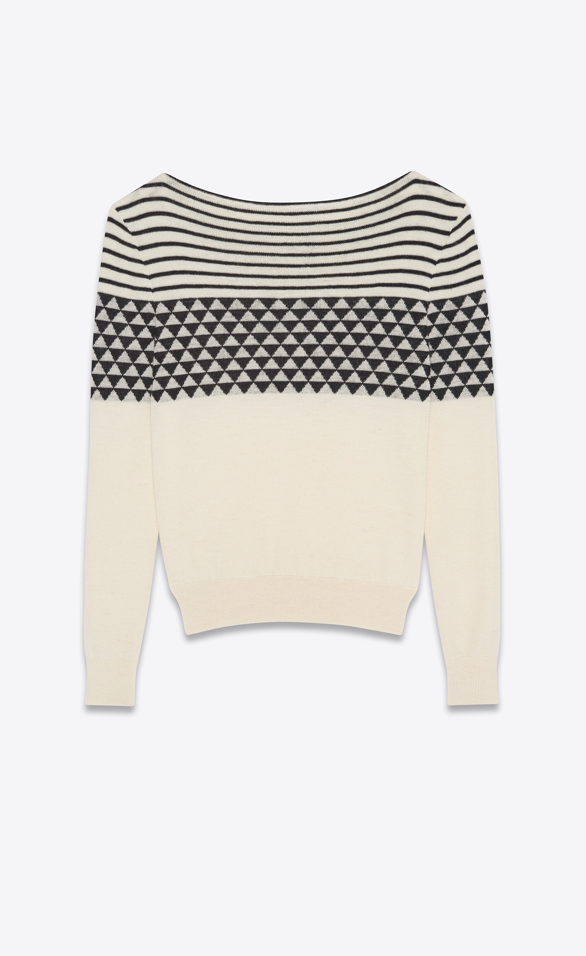 sweater in wool jacquard - 2