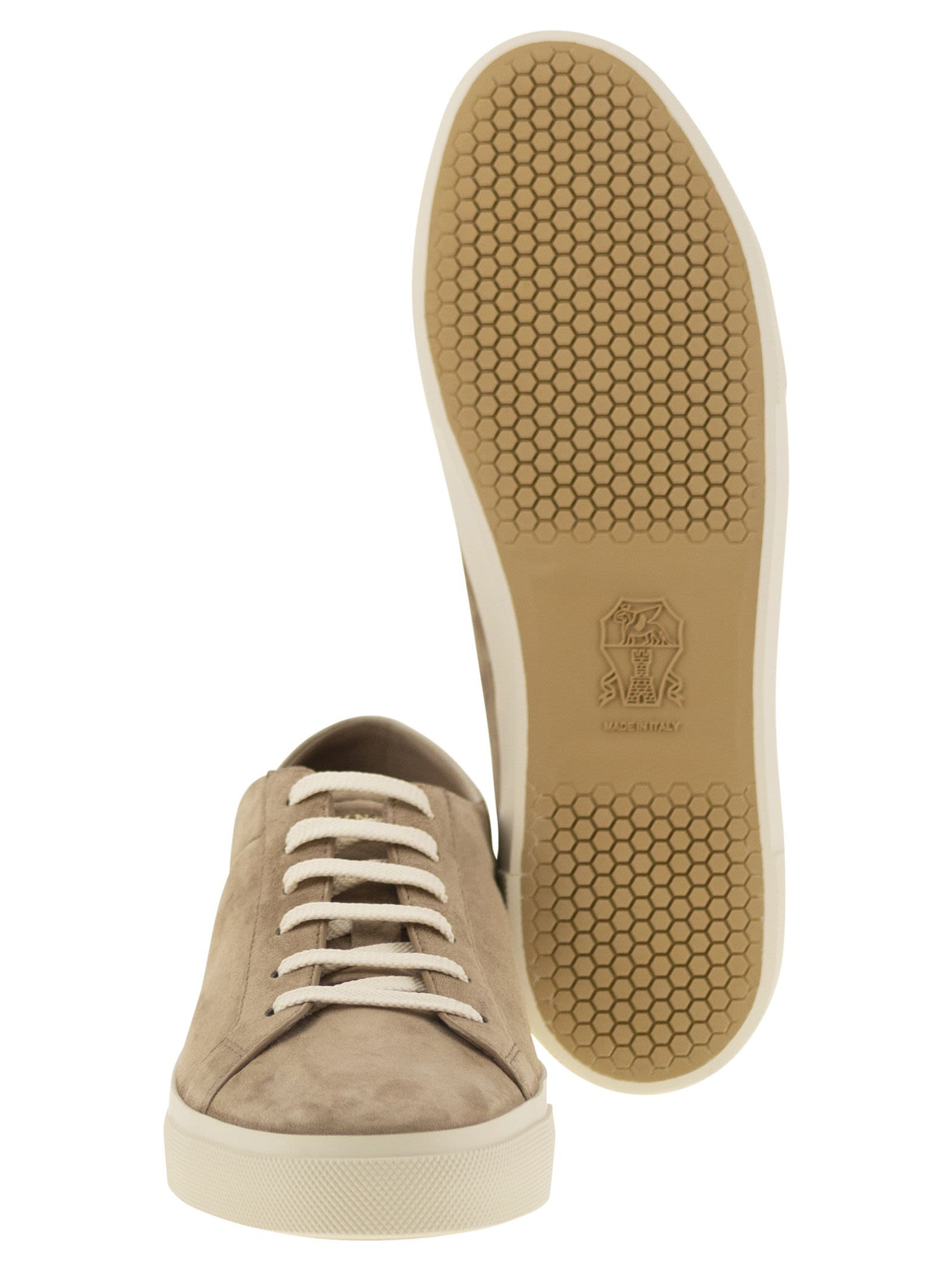 Brunello Cucinelli Men Suede Trainers - 5
