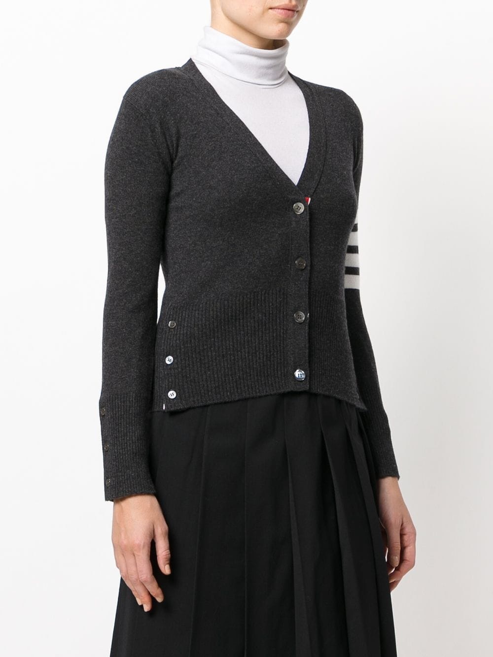 classic V-neck cashmere cardigan - 3