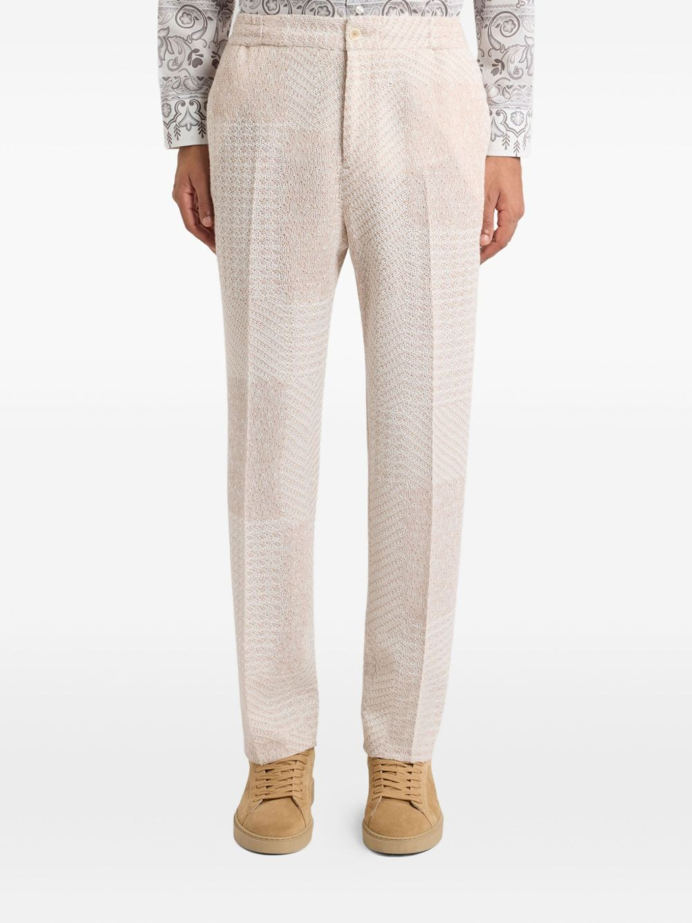 textured trousers - 3