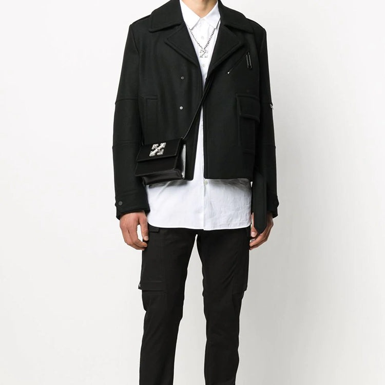 Off-White Big Logo Jacket 'Black' OMER001E20FAB0011001 - 2