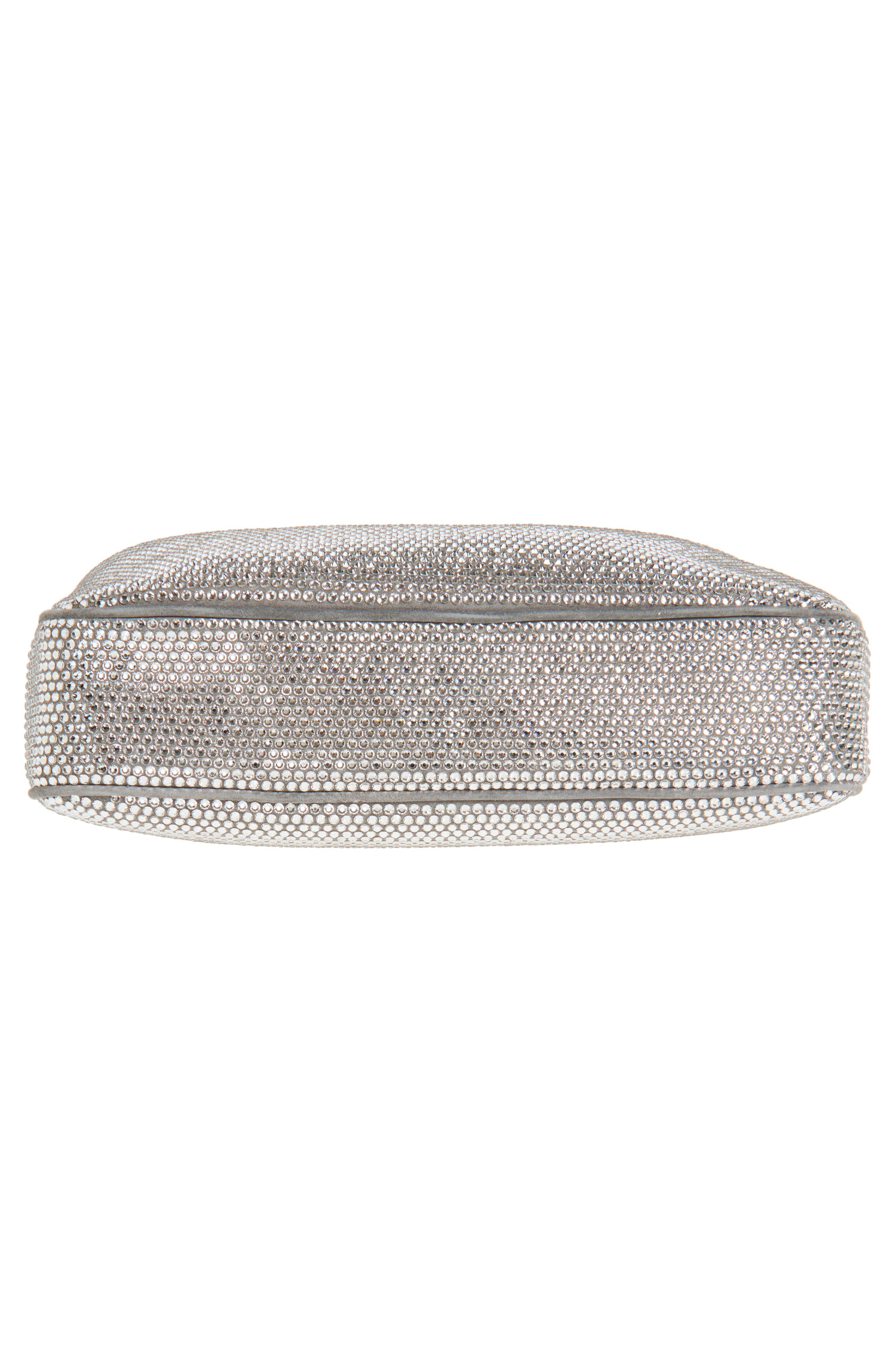 Balenciaga Mini Rodeo Crystal Embellished Leather Sling Pouchette in 1232 Smoke Grey at Nordstrom - 7