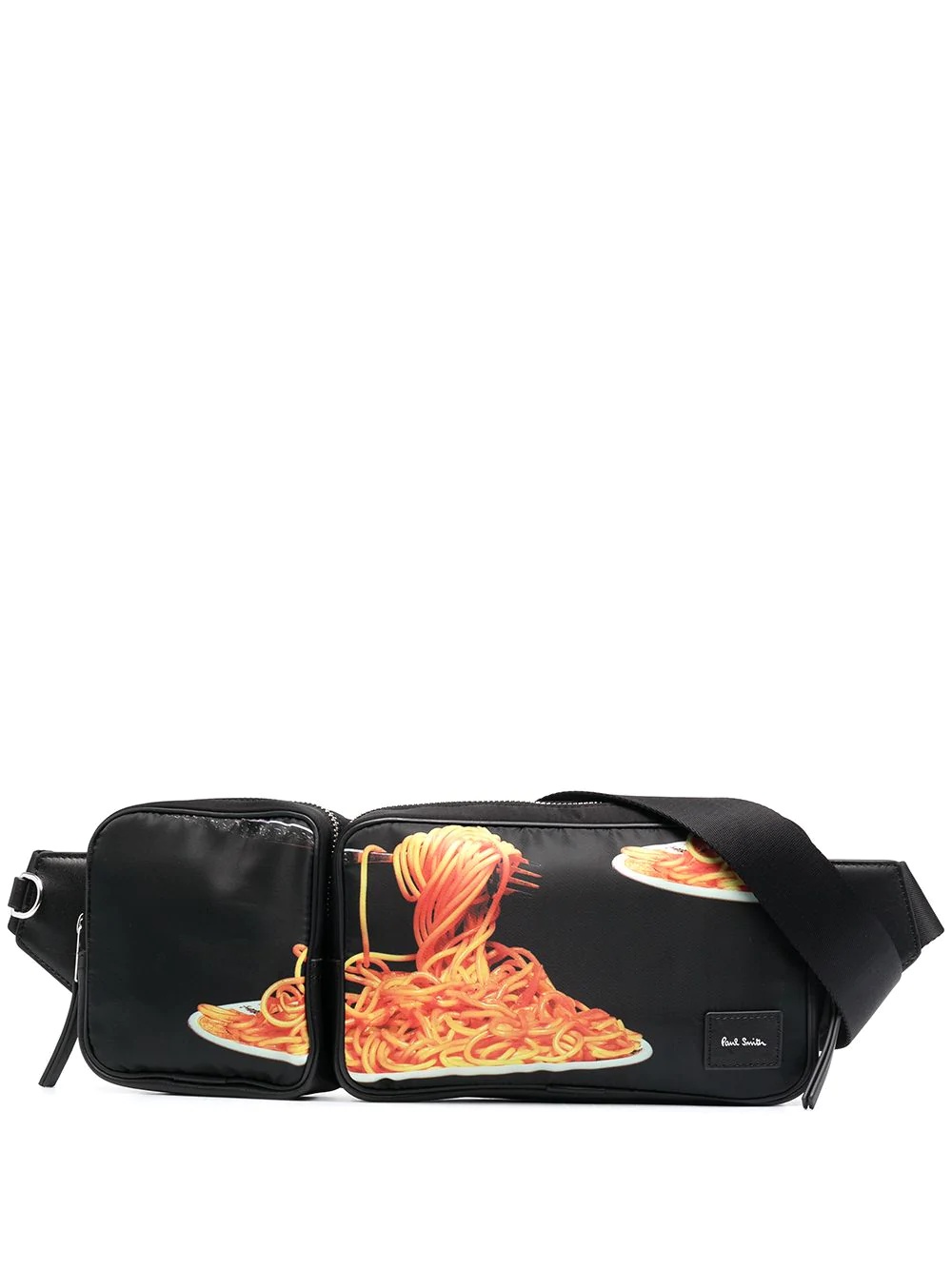 spaghetti print belt bag - 1