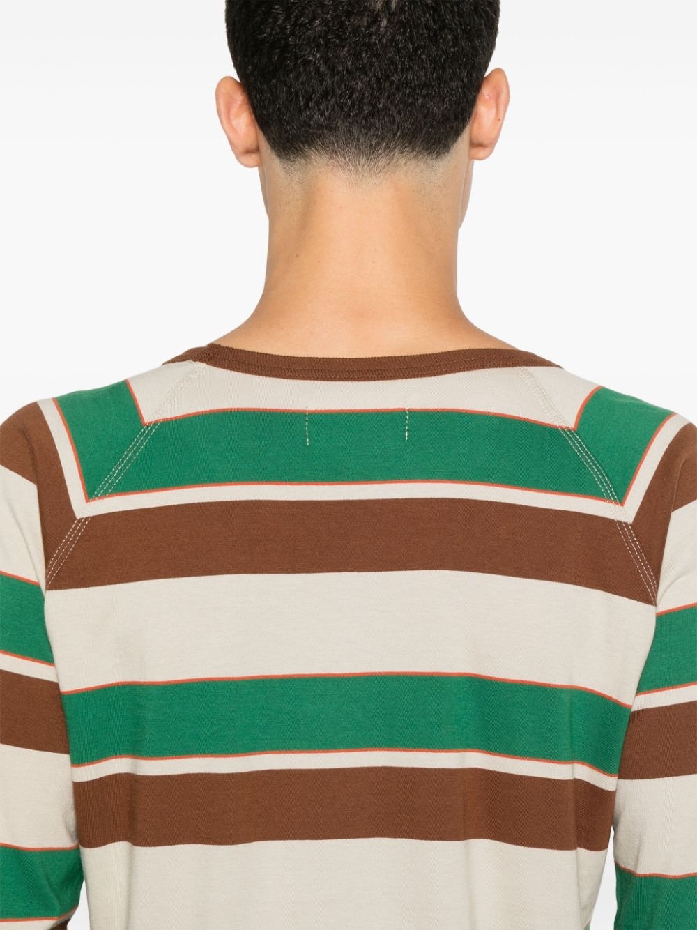 striped T-shirt - 9
