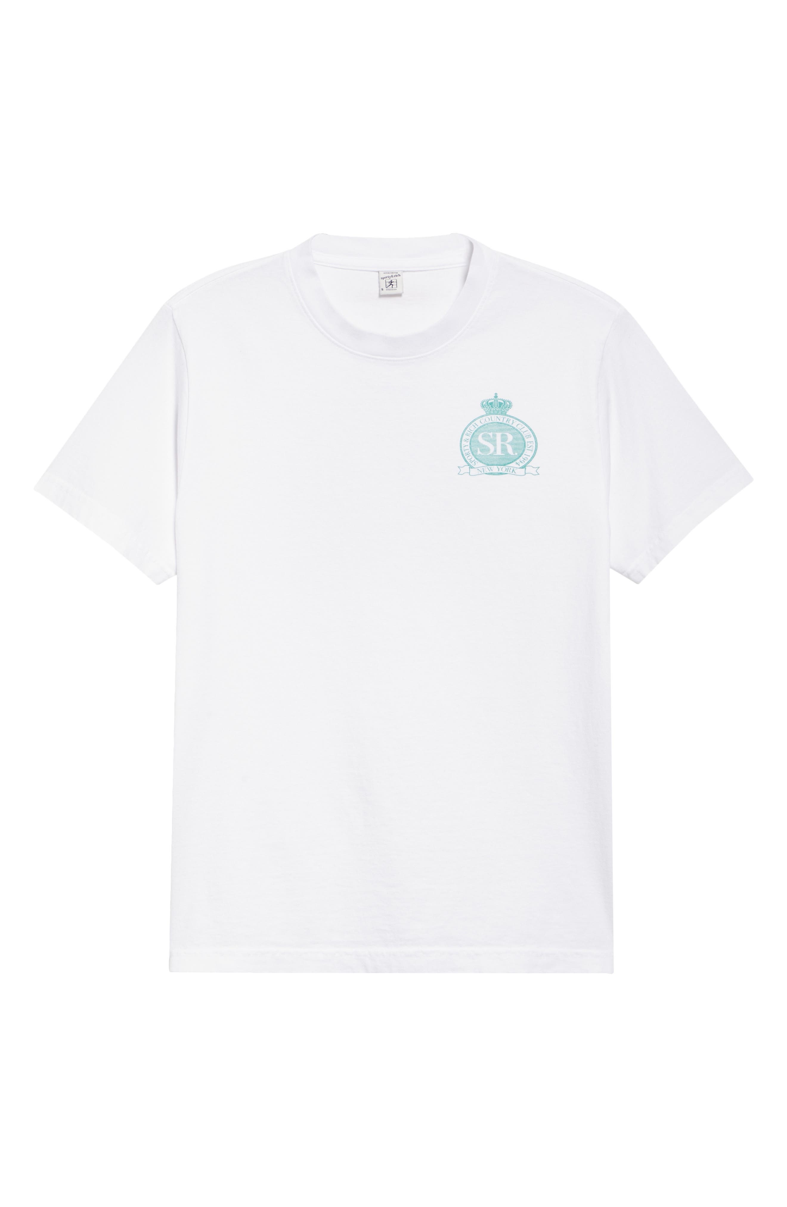 Sporty & Rich Royal Club Graphic T-Shirt in White at Nordstrom - 6