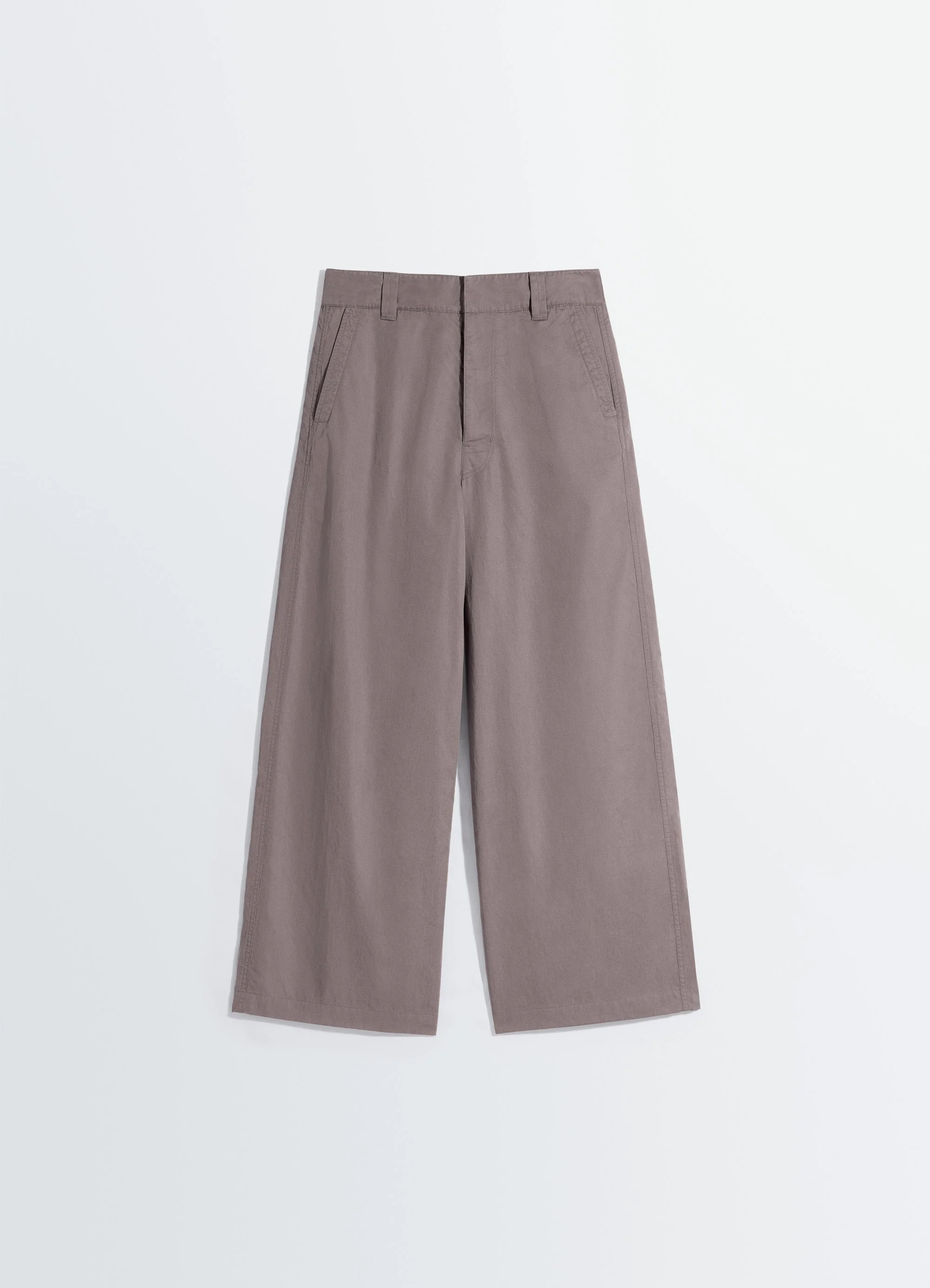 STRAIGHT FIT PANTS IN LIGHT COTTON TWILL - 1