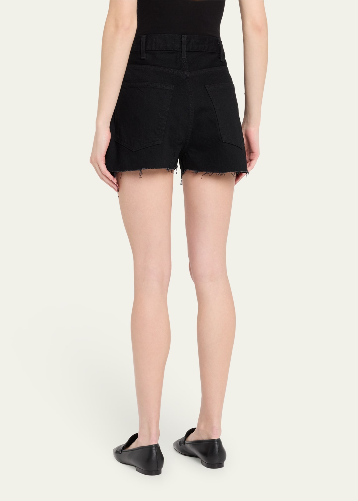 Cobain Frayed Denim Shorts - 3