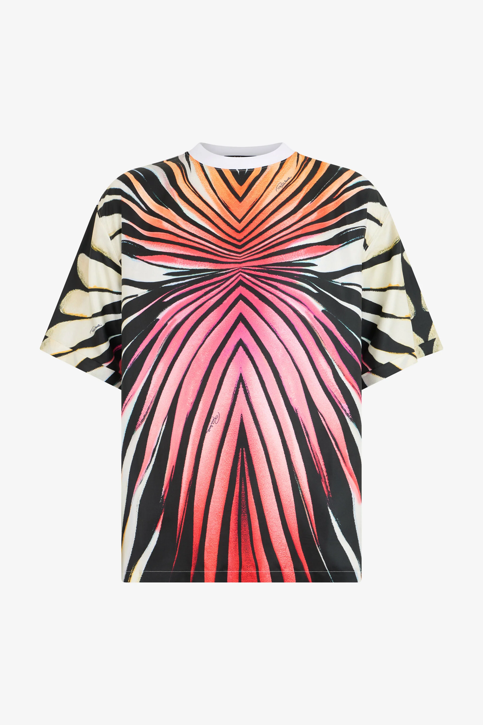 Ray Of Paradise Print Silk T-Shirt - 1