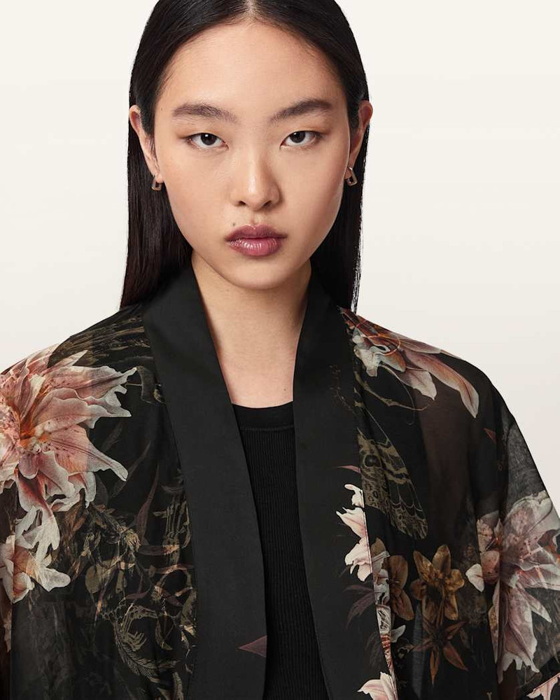 ALICE RELAXED FIT SILK BLEND FLORAL SHRUG 3