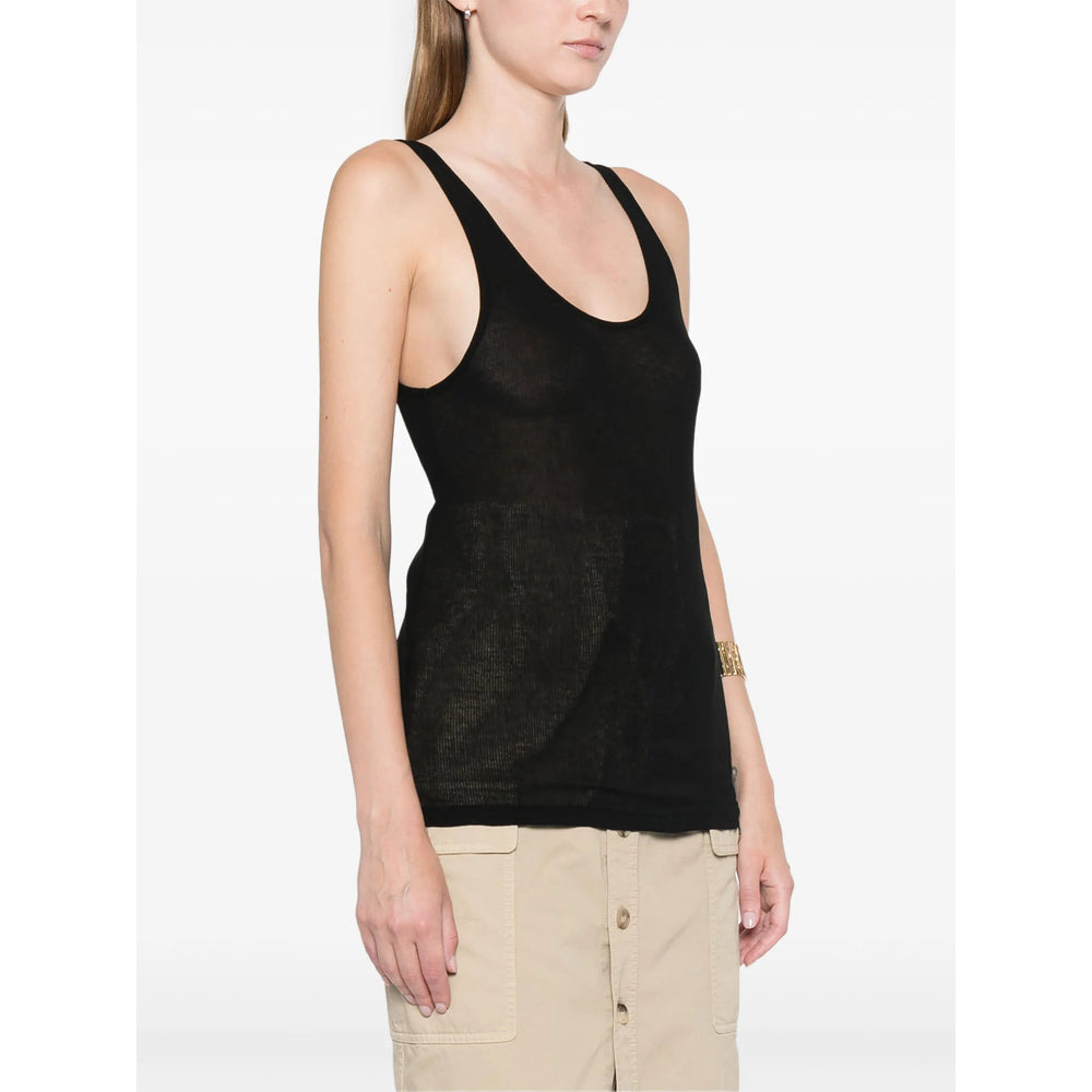 Saint Laurent Black Tops - Vests & Tank Tops Women - 4