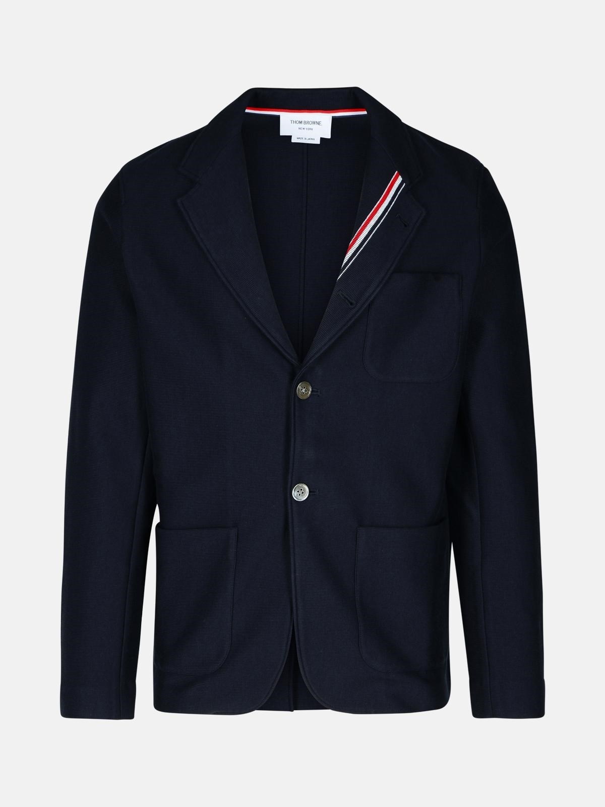 'RWB' NAVY COTTON BLAZER - 1