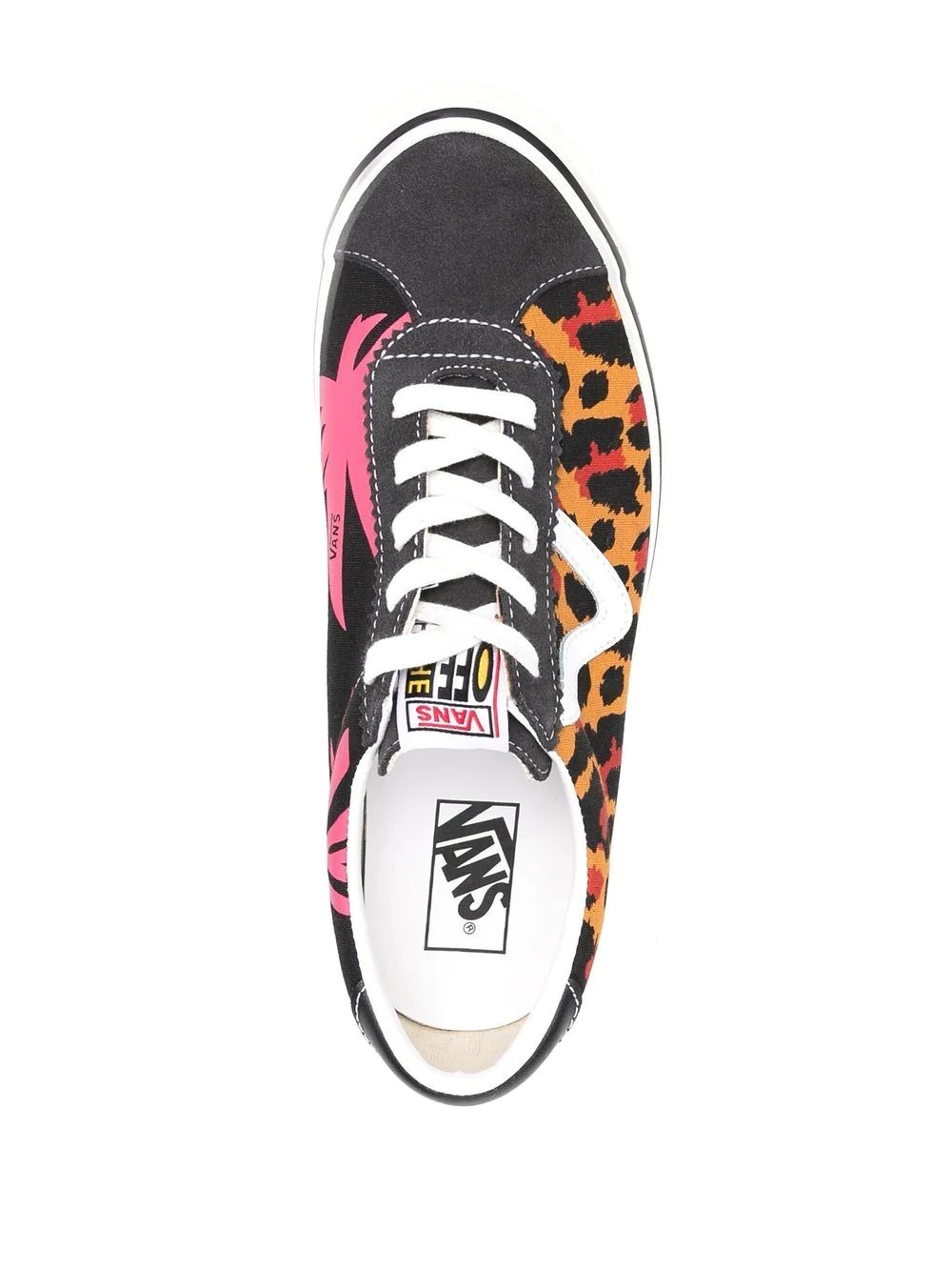 mix-print sneakers - 4