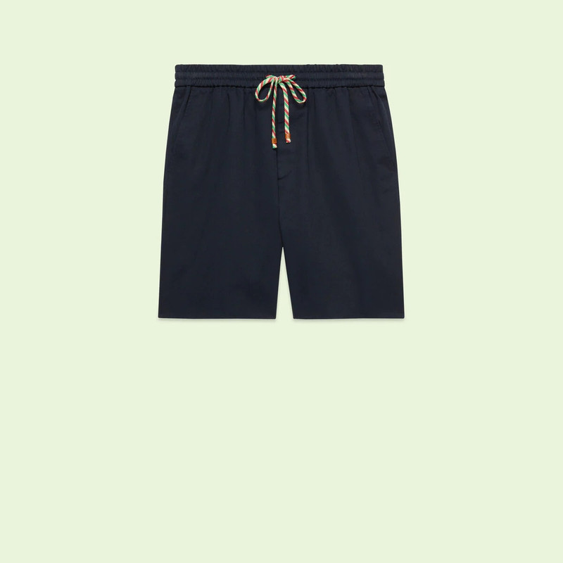 Cotton shorts with Gucci print 1