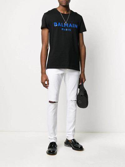 Balmain logo appliqué T-shirt outlook