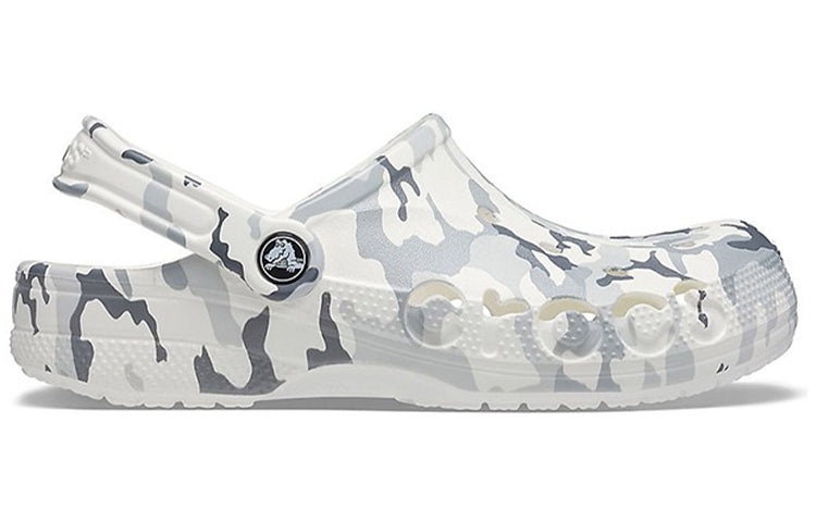 Crocs Unisex Bayaband Sandals - White Camo 'Gray White' 206230-1D3 - 3