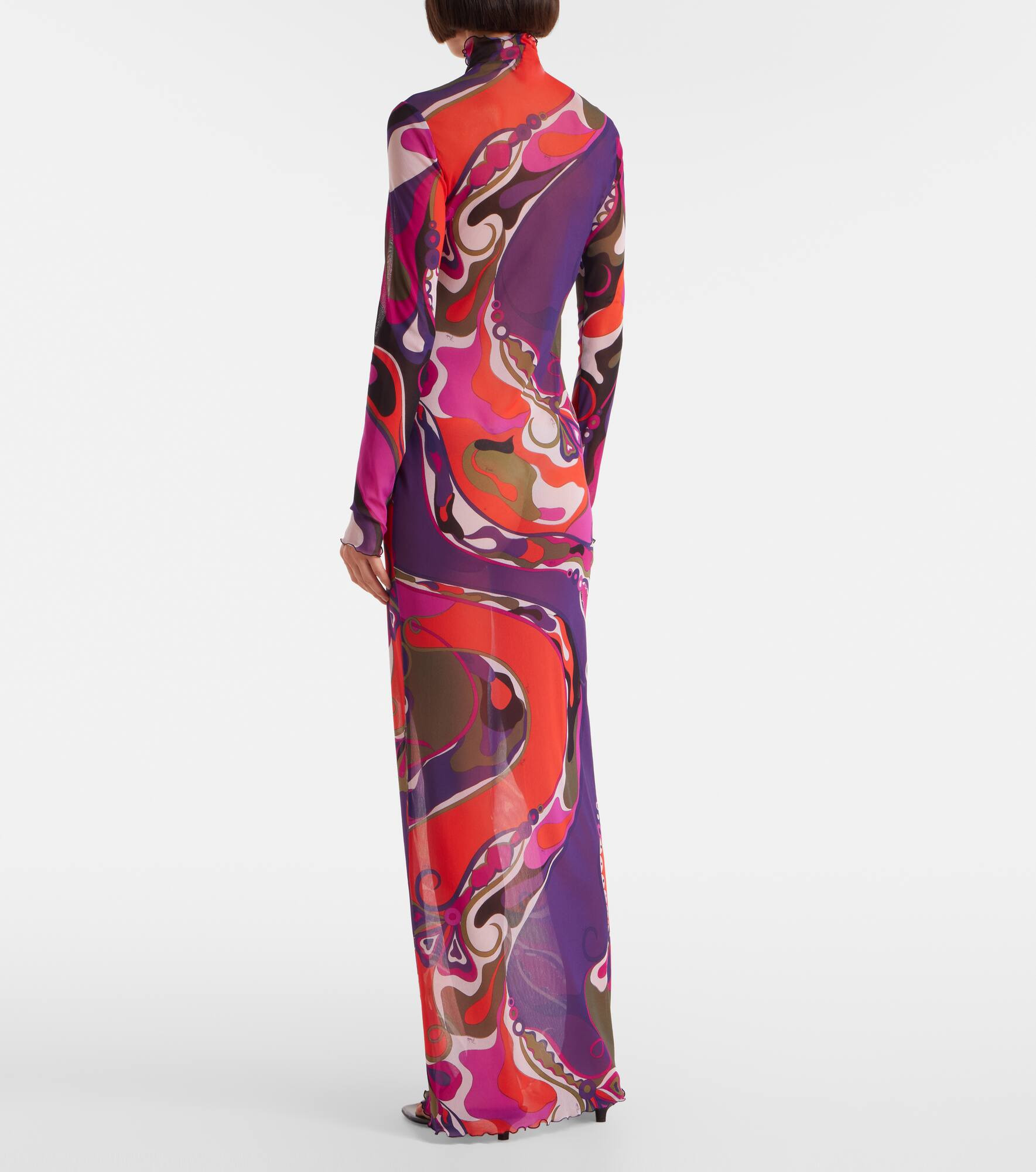 Orchidee mesh maxi dress - 3