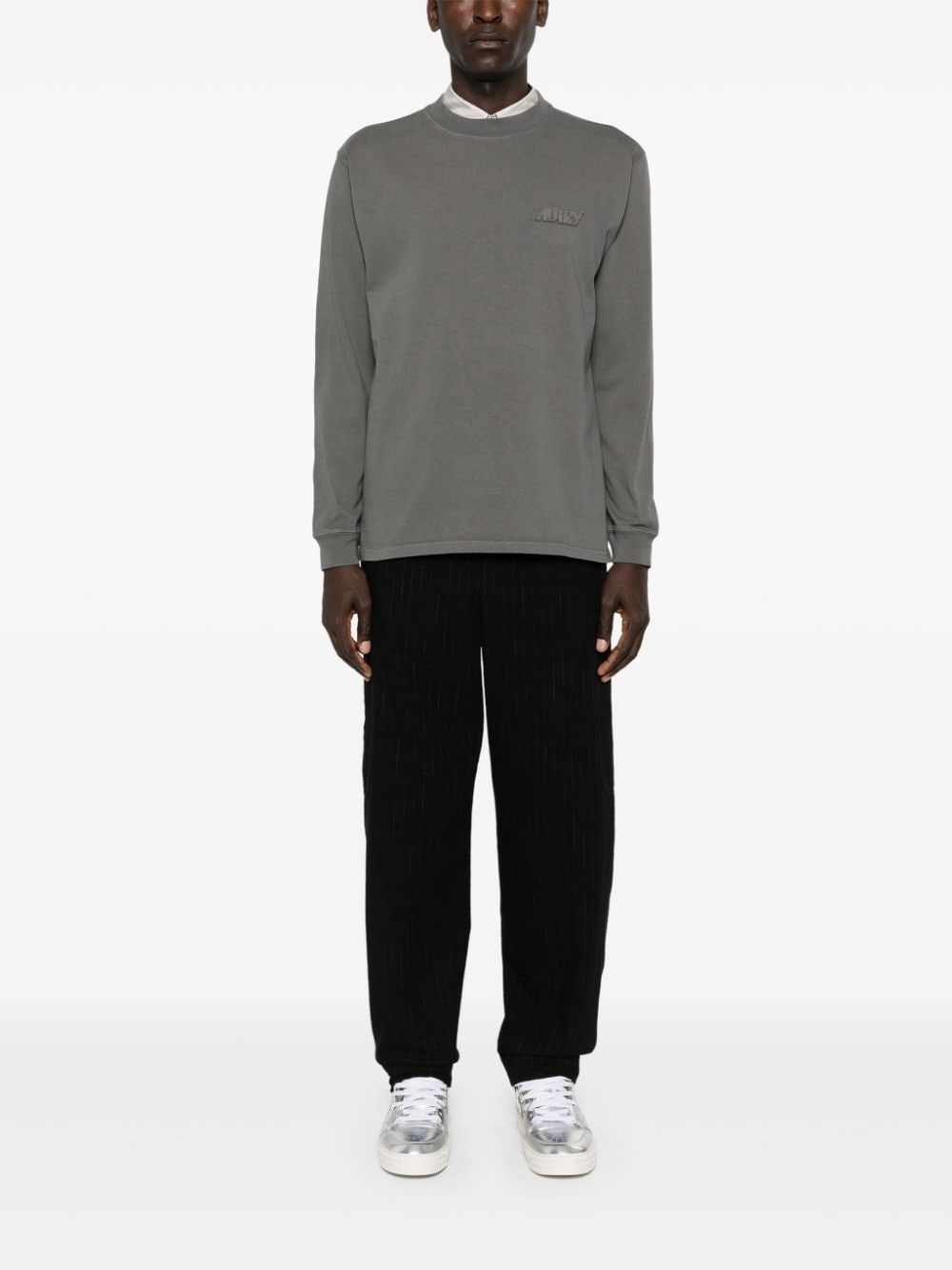 tapered pinstripe cargo trousers - 2