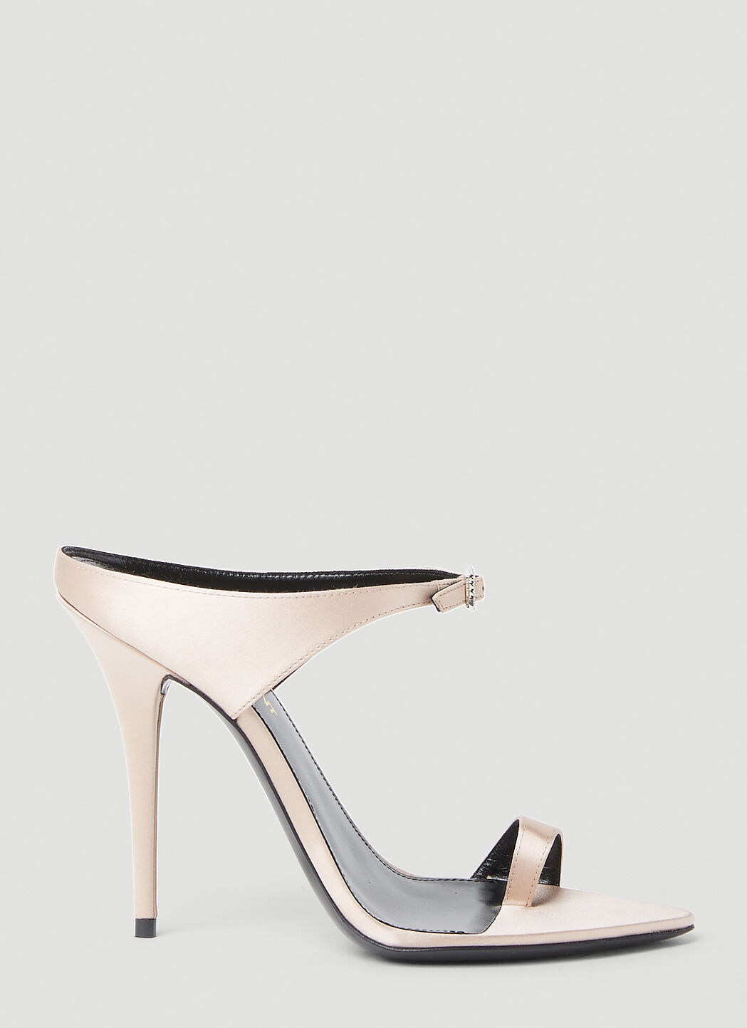 Raven 110 Leather Slingback Pumps in White - Saint Laurent