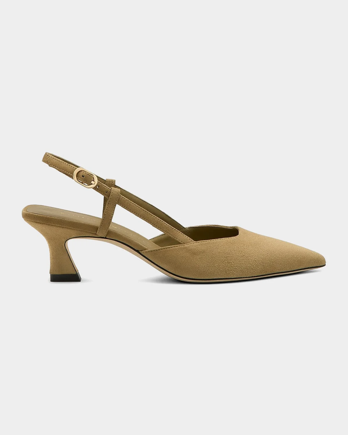 50mm Vinnie Suede Slingback Pumps - 1