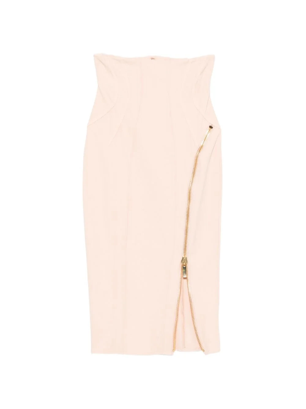 zip-detail pencil skirt - 1