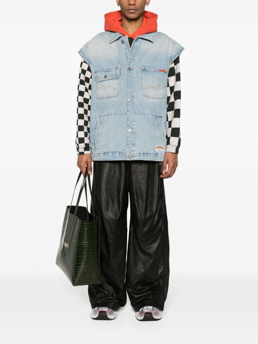 Blewas denim gilet - 2