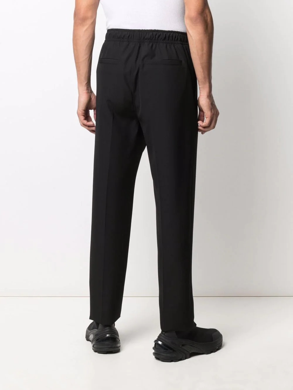 belted straight-leg trousers - 4