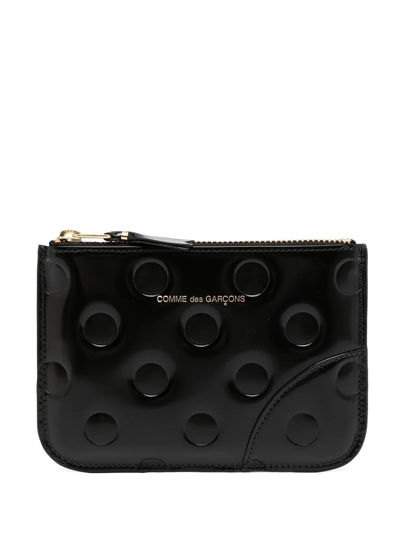 Comme Des Garçons embossed leather wallet outlook
