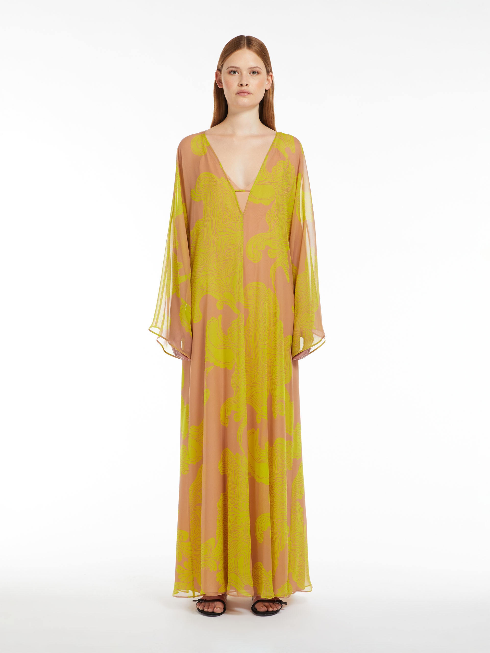 VIK Printed silk kaftan dress - 3