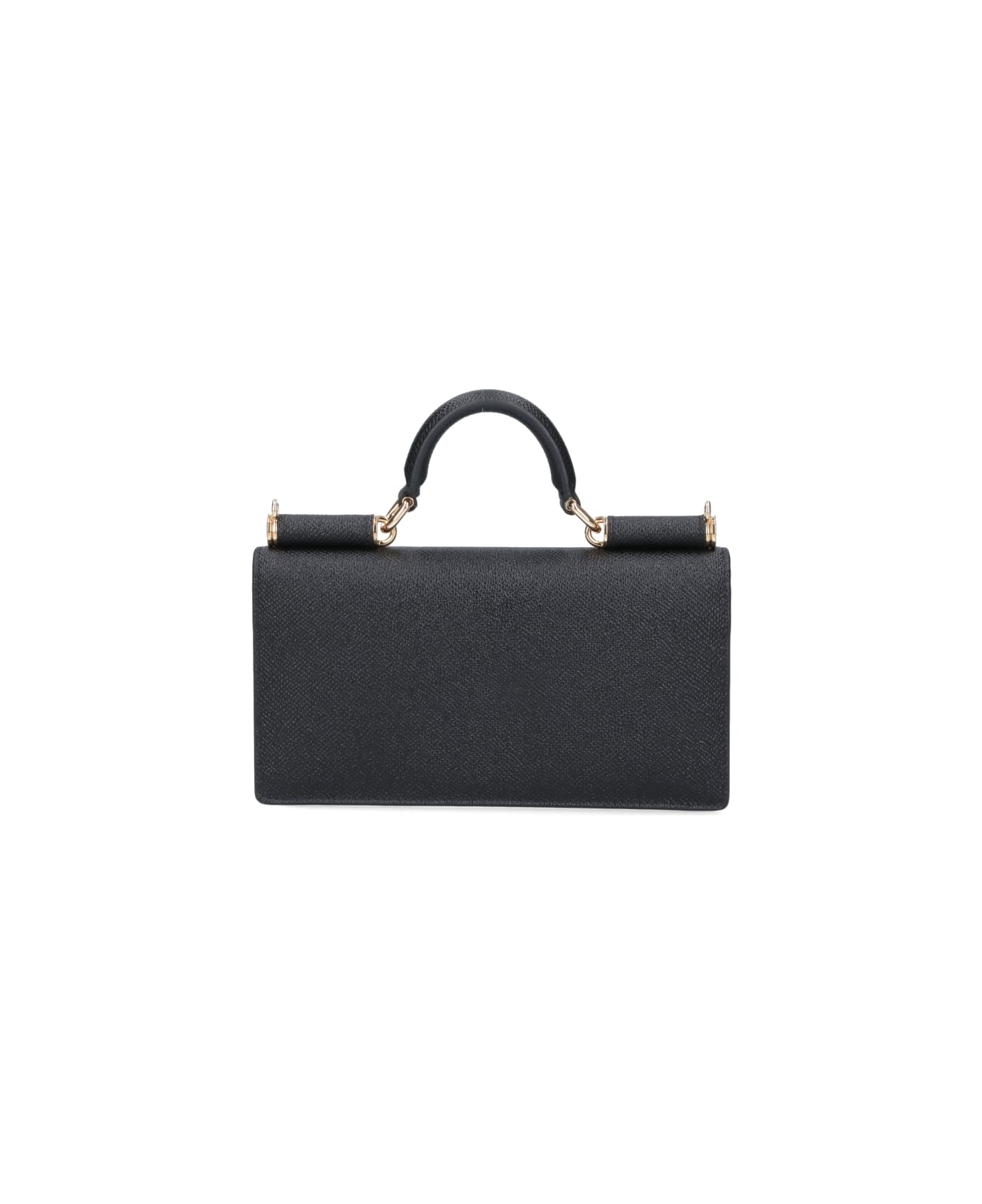 Logo Plaque Foldover Top Clutch Bag - 3