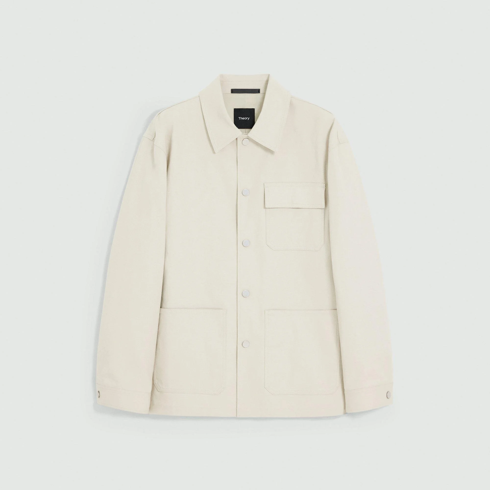 Utility Coat in Stretch Cotton Canvas - 1