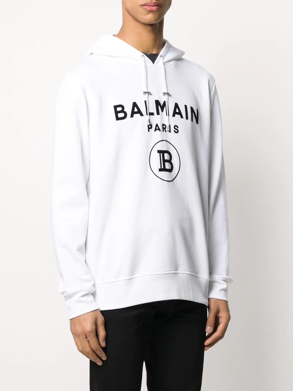 logo print hoodie - 3