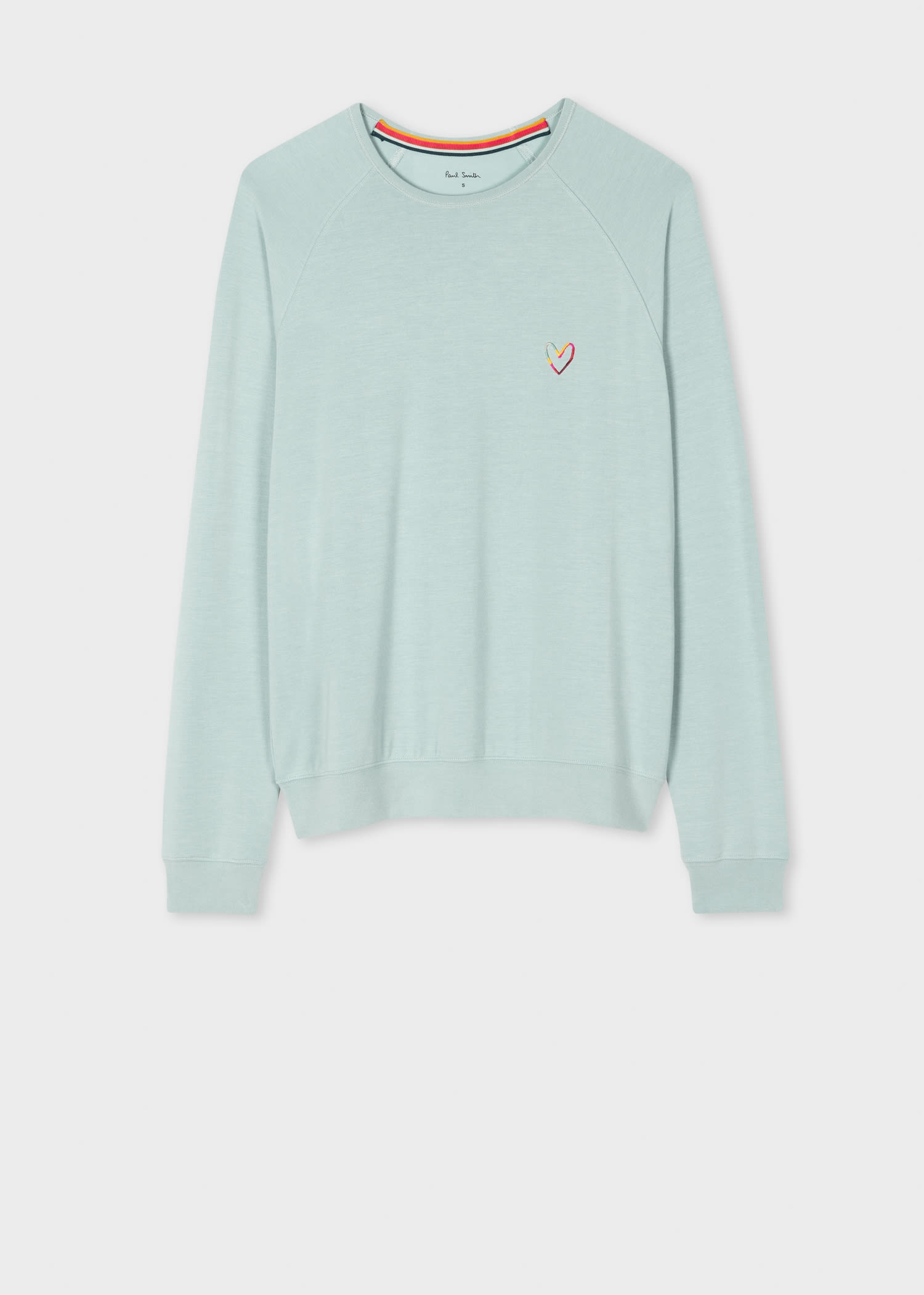 Pale Blue 'Swirl' Heart Sweatshirt - 1