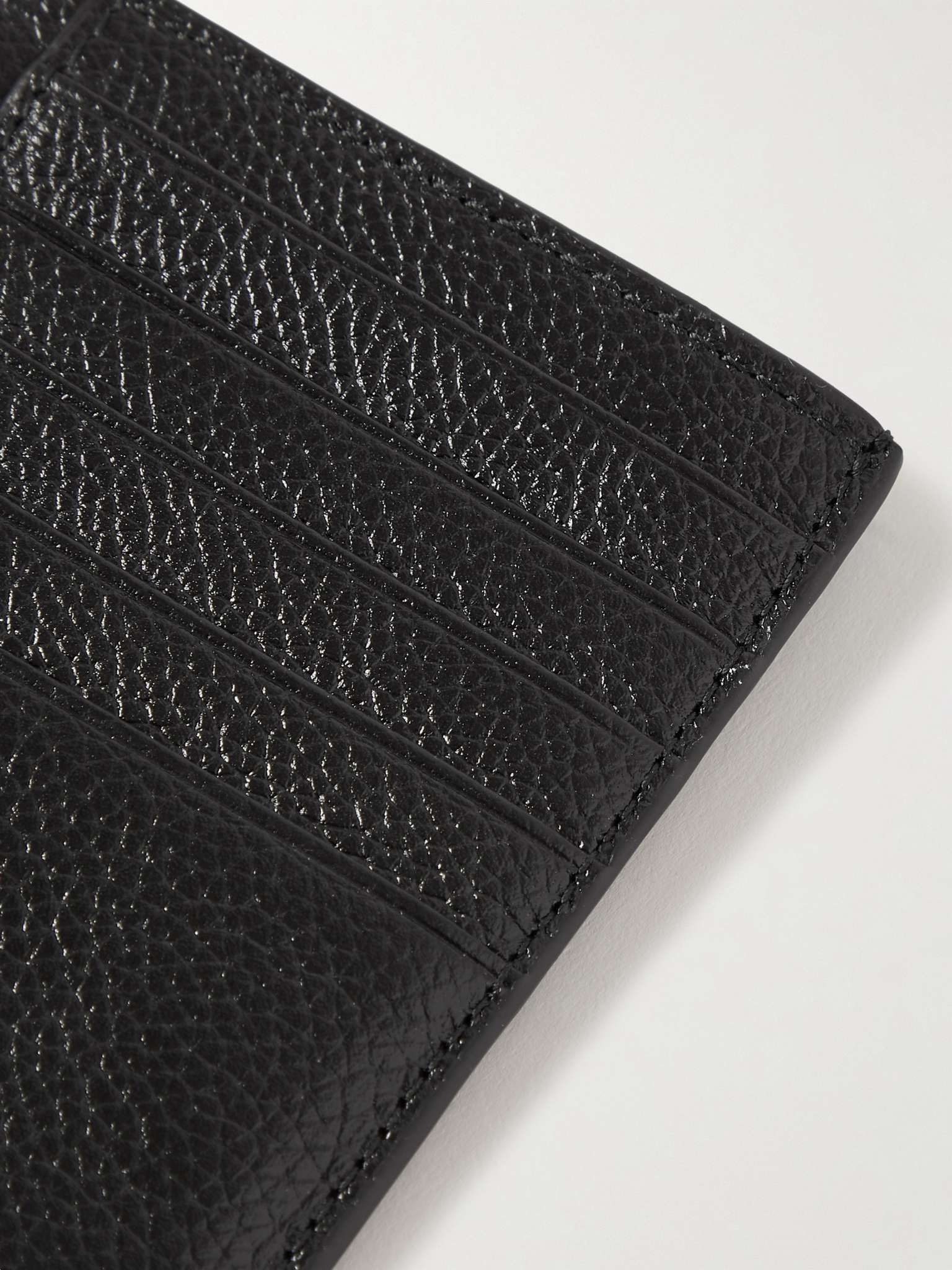 Cash Logo-Print Full-Grain Leather Zipped Cardholder - 4