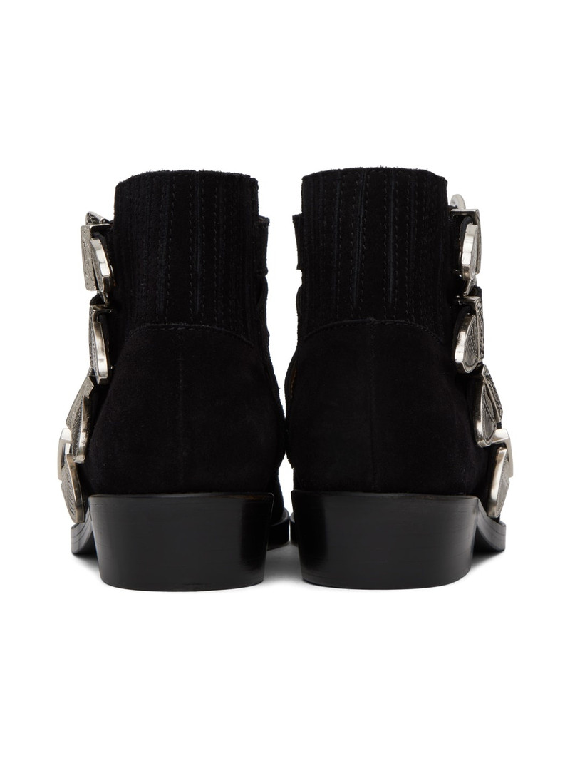 TOGA VIRILIS Black Buckle Boots outlook