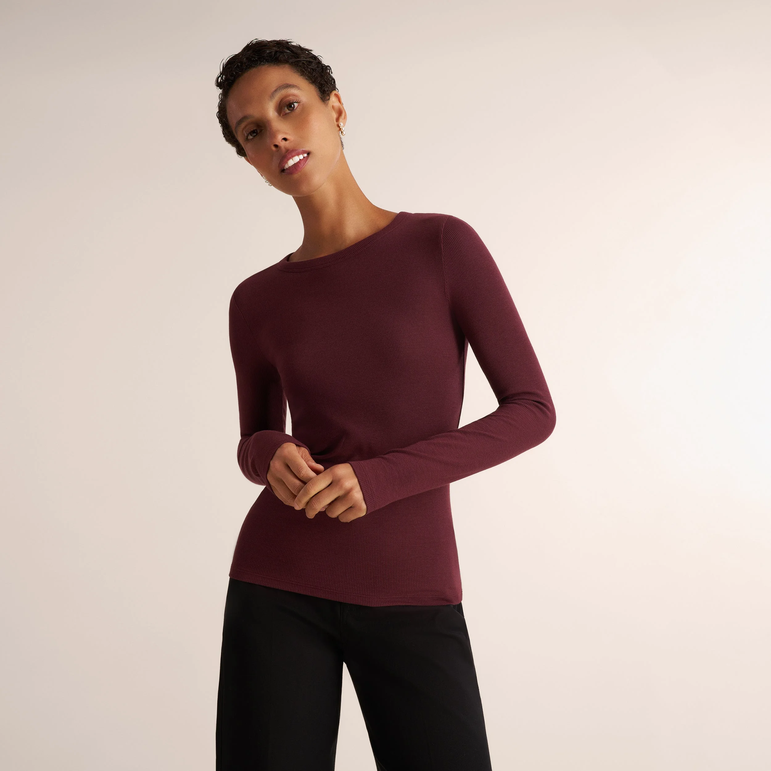Malley Tee - Ribbed Pima Cotton - 1
