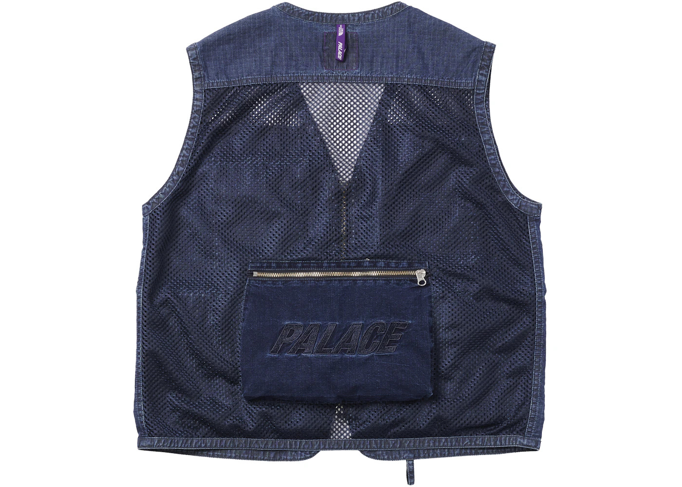 Palace x The North Face Purple Label Indigo Ripstop Mesh Vest Indigo - 2