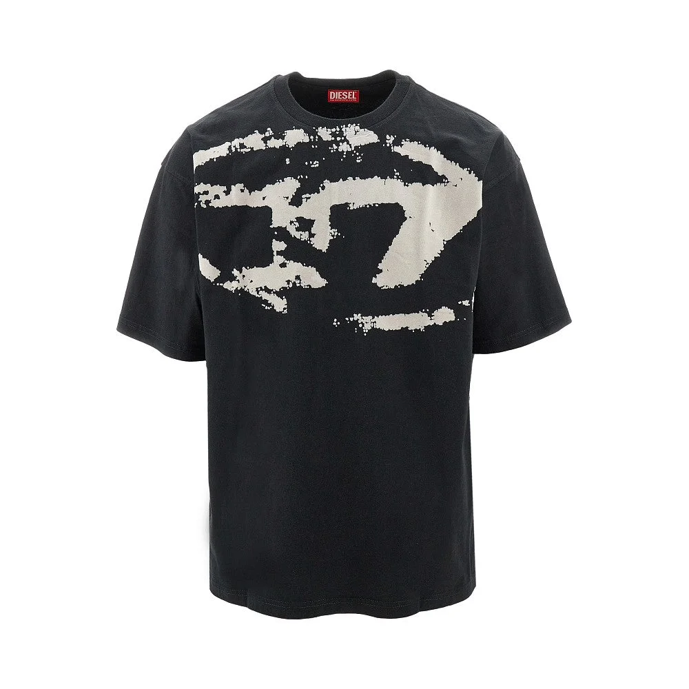 FLOCKED OVAL D LOGO T-SHIRT - 1