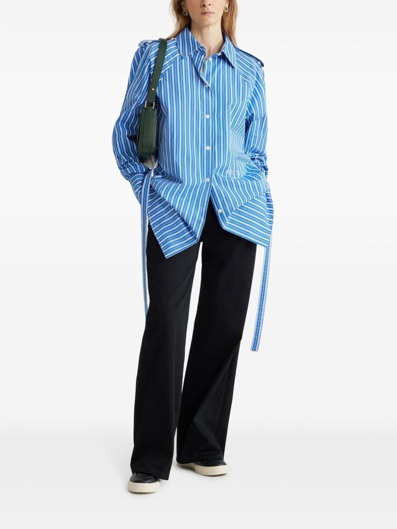 PATOU striped wool shirt dress outlook
