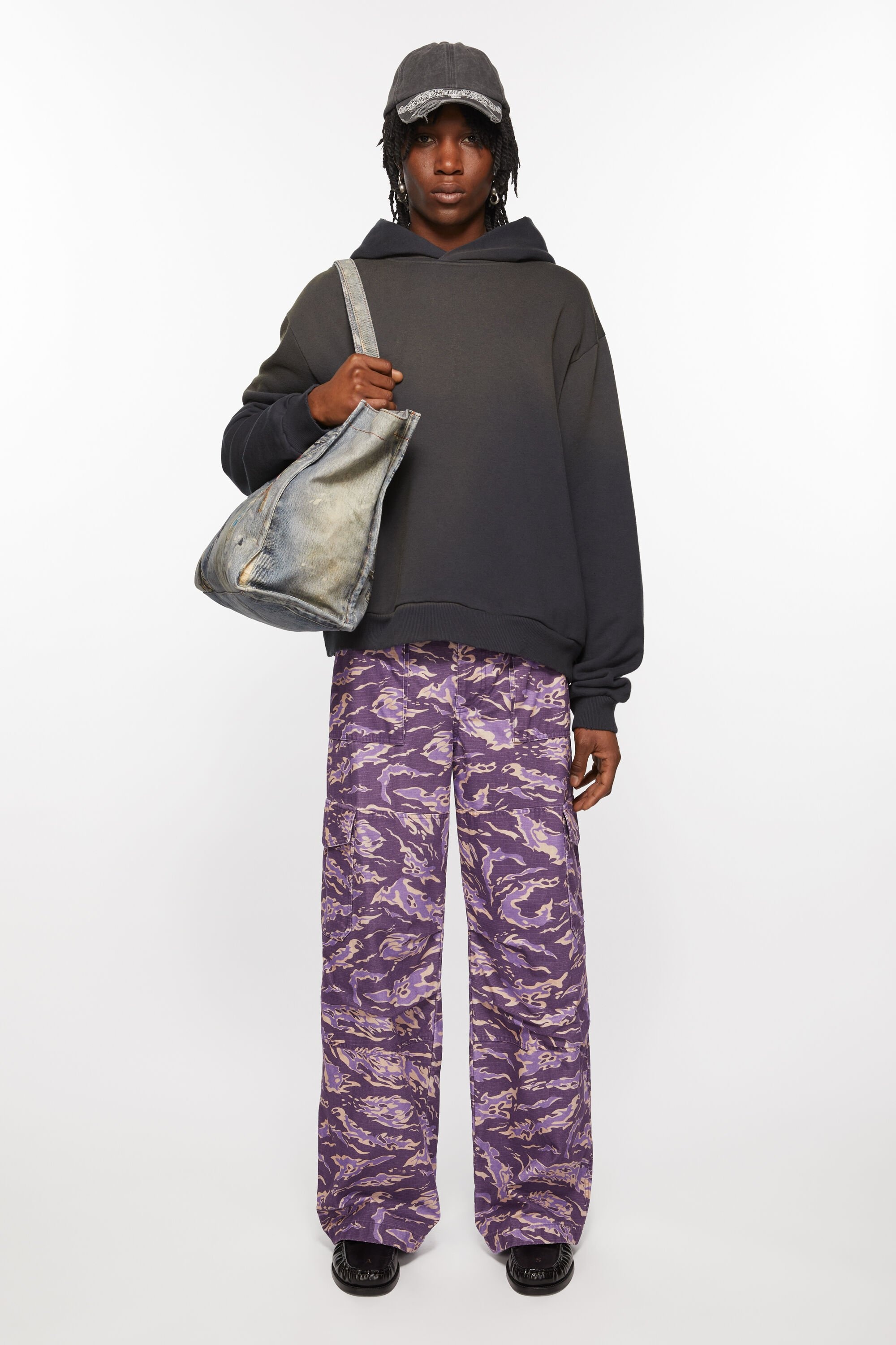 Cargo print trousers - Purple multi - 2