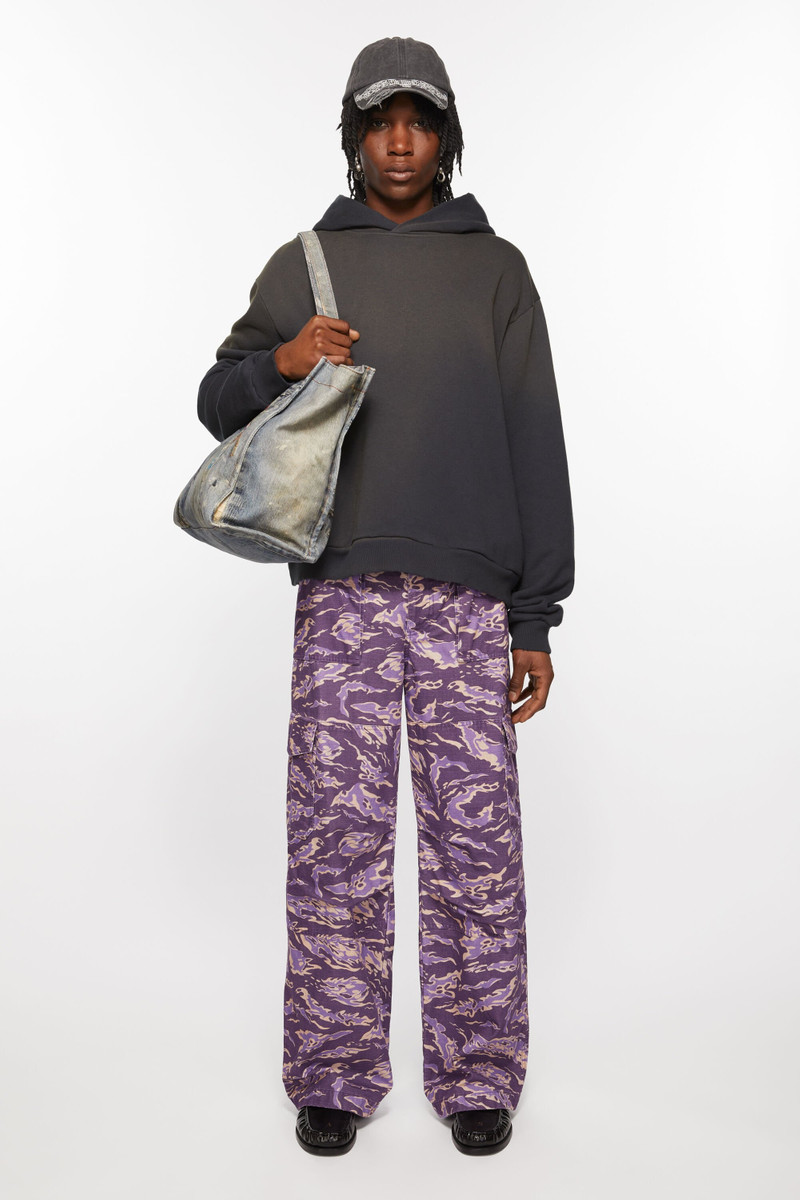 Acne Studios Cargo print trousers - Purple multi outlook