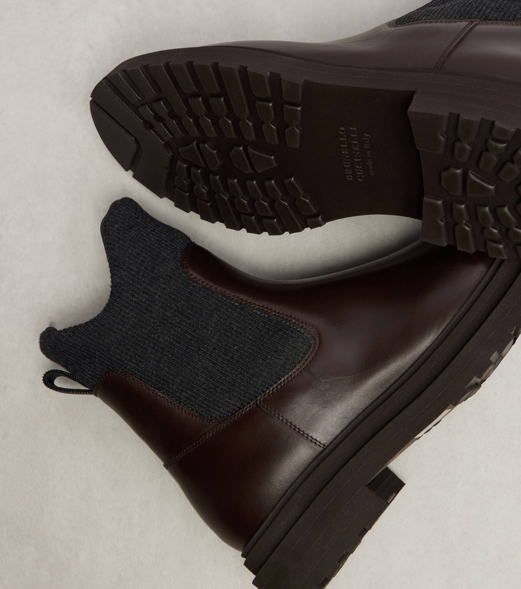 Leather sock boots - 5