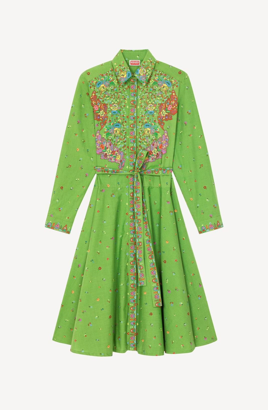 'Paisley Flower' shirt dress - 1