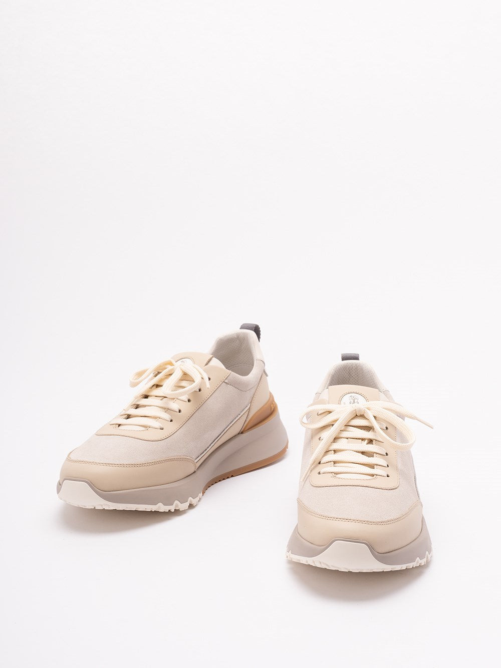 Brunello Cucinelli Men Suede And Calfskin Sneakers - 2