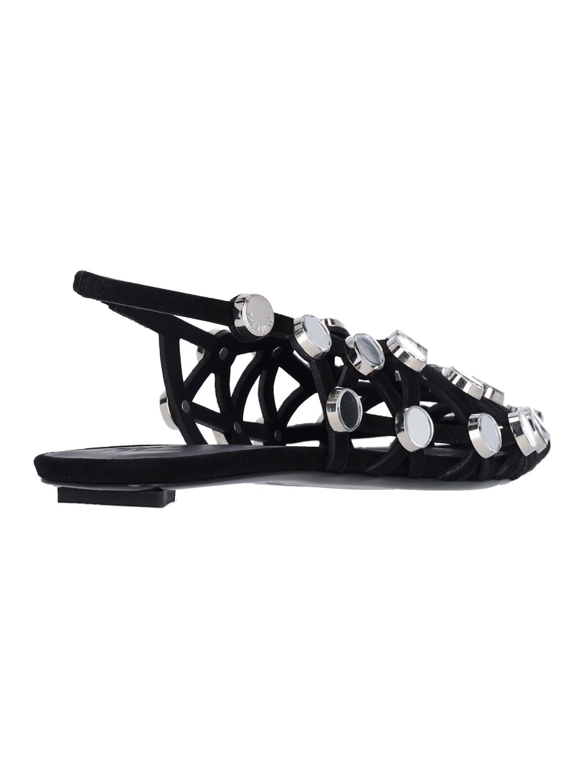 SLINGBACK BALLET FLATS WITH "GRID" STUDS - 4