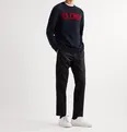 2 Moncler 1952 Logo-Intarsia Virgin Wool and Cashmere-Blend Sweater - 7