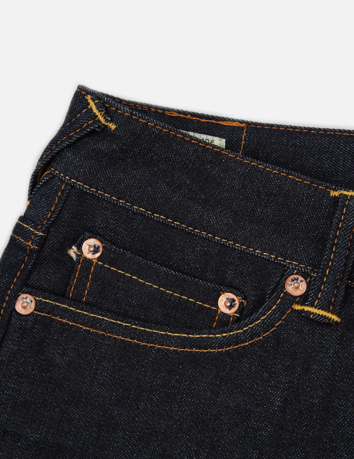 2-LAYER HAND-BRUSHED DAICOCK FOIL PRINT RELAX FIT JEANS - 13